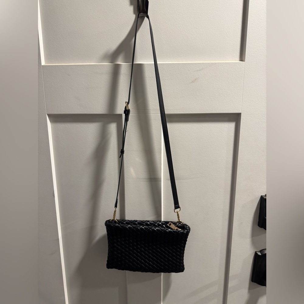 Melie Bianco Black Woven Clutch by Anthropologie - Picture 2 of 7